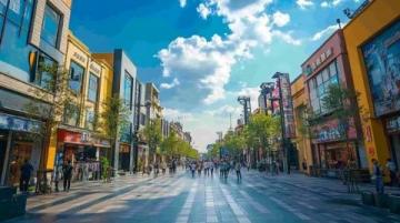 濟寧市的大型商業(yè)街