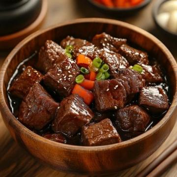 香辣過癮的牙簽牛肉(香辣牙簽牛肉粒一口一個(gè)，香辣過癮)