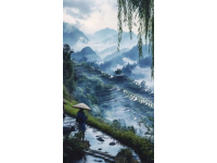 清明時節(jié)，細(xì)雨綿綿，萬物復(fù)蘇,田野間果園里，路邊長了許多的鼠曲草
