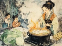 工筆畫中的毛筆字：美食文化的藝術(shù)展現(xiàn)