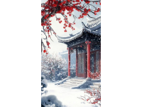 明朝一位道士見到山中的梅花，獨自傲立于雪中，寫下一首詠梅詩！