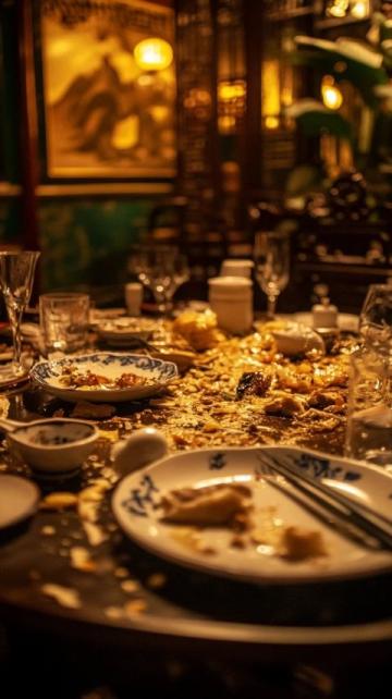 上海一?？漆t(yī)生在飯店吃飯，點了3個菜和1瓶白酒，誰料，剛吃2口，他猛得一拍桌子