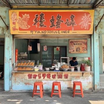老式地攤上的美食高手：炒雞鹵肉涼皮一應(yīng)俱全