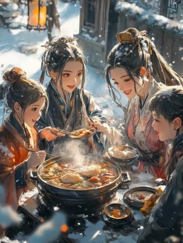 美女與美食的冬日戀歌：火鍋里的詩篇