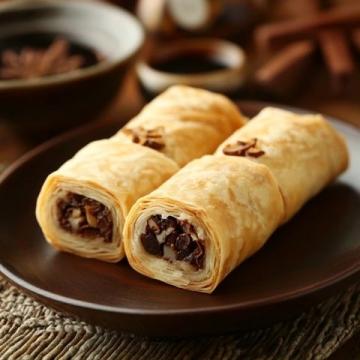 手抓餅?zāi)Хǎ簾o(wú)烤箱也能輕松享受的蜜豆卷與牛肉卷小食記