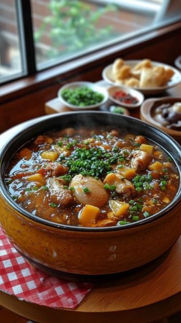 豬蹄燉黃豆是一道色香味俱全的傳統(tǒng)美食，深受人們的喜愛,這道菜不僅口感豐富