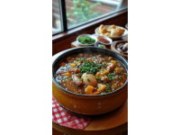豬蹄燉黃豆是一道色香味俱全的傳統(tǒng)美食，深受人們的喜愛,這道菜不僅口感豐富