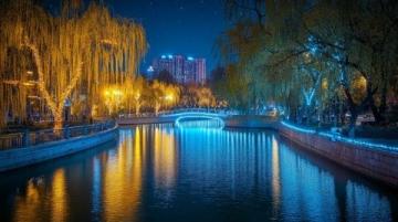 實(shí)拍！夜晚的烏鎮(zhèn)，美得不似人間
