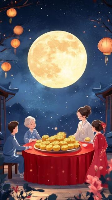 月圓人團(tuán)圓博餅慶中秋