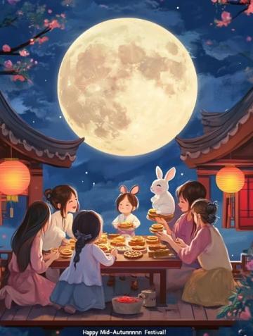 月圓人團(tuán)圓博餅慶中秋