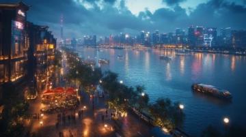 廣州珠江夜景：沙面古建筑魅力與白天鵝賓館的傳奇