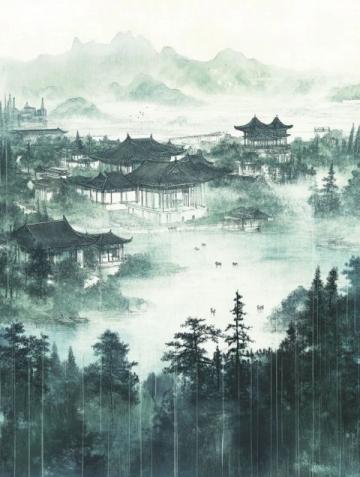 雨季中的江南：詩意與生活交織的水墨畫卷