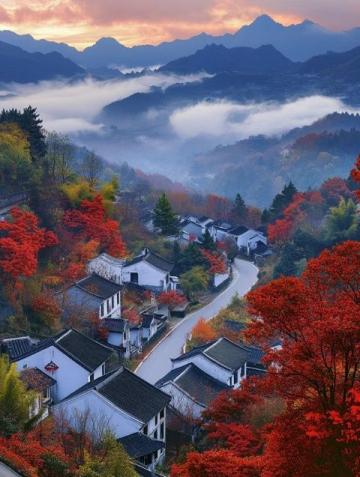 遇見鎮(zhèn)坪，一城山色半城秋