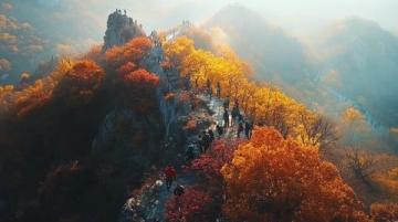 韓國游客紛至沓來，新鄉(xiāng)南太行秋景引贊不已