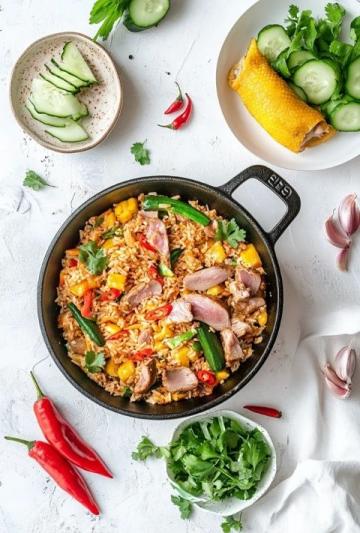 低卡花式炒飯：花菜偽炒飯裹蛋液，粒粒分明不愧是減脂作弊餐