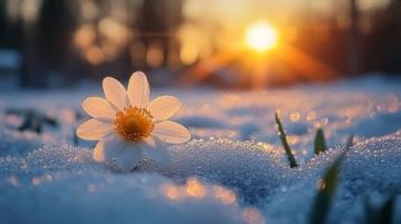 暴雪過(guò)后的寧?kù)o與春陽(yáng)的無(wú)力感