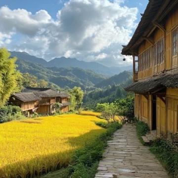 哈尼梯田吃了臘肉下山，再來建水吃豆腐