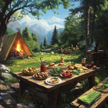 露營(yíng)美食秘籍：輕巧可攜帶，簡(jiǎn)單易制作，吃出滿滿野趣！