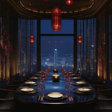 
深圳43層空中餐廳：享絕美南山全景，美食盛宴浪漫黃昏時(shí)光