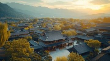四川南充市閬中古城一天晴天，溫度達(dá)37度