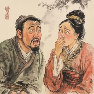 有一次，魯迅正在吃滿族小吃沙琪瑪，周海嬰過來說爸爸，我也要吃！魯迅卻拍拍他