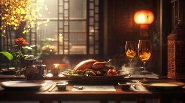 秋意漸濃的瞬間吃在中國老北京烤鴨、門釘肉餅、鐺炮牛肉；