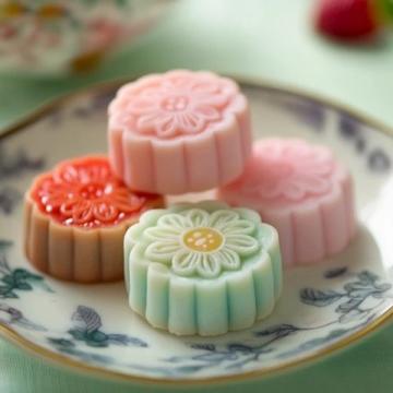 蔓越莓綠豆糕，內(nèi)餡豐厚，香滑細(xì)膩，Q彈美味！