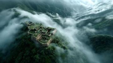 無人機(jī)視角下的碗窯古村：穿越云端的美麗村落