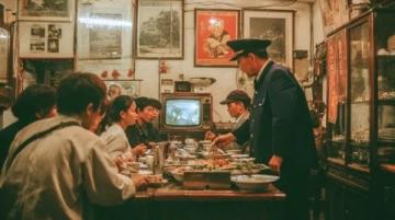 平頂山寶豐店：羊肉沖湯，每碗七次底, 顧客排隊等吃