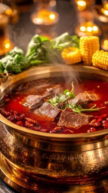 西峰下莊羊肉那可是一絕,清晨羊肉館子就開始忙碌，大鐵鍋里羊肉湯翻滾
