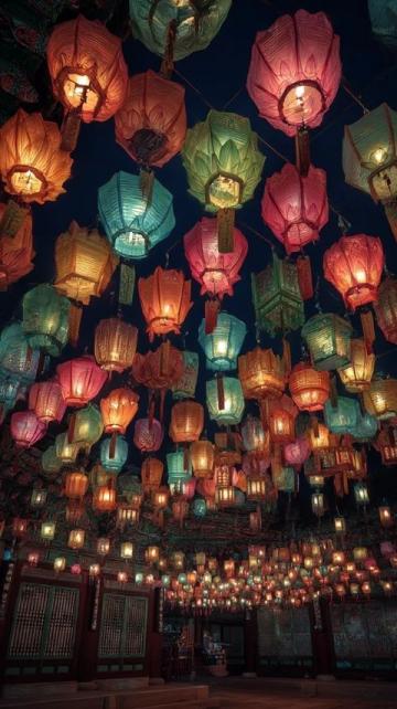 五一假期，寧夏中衛(wèi)向陽街變成流動的河流，熱鬧的夜晚增添夢幻色彩。