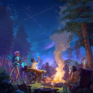 鳳凰湖畔夜幕璀璨:露營節(jié)星空下的狂歡盛宴