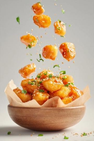 西藍(lán)花炒蝦球超級(jí)美味！