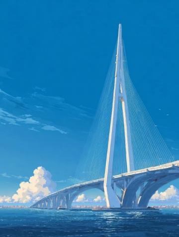武漢夏日奇觀:楊泗港大橋下的“天空之門