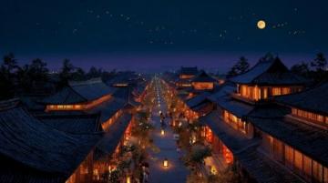 襄陽夜色下的古城秘韻