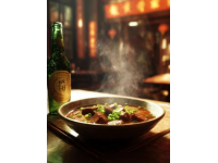 北京亞運(yùn)村火鍋，沙蔥羊肉很特別很香！逛考古博物館，突然就想吃涮肉了