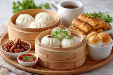 這里是超快手蔥油餅，口感十足