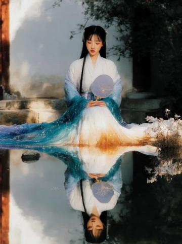 鮑蕾母女三人古裝寫真顏值爆表，貝兒簡直是陸毅翻版！網(wǎng)友們都在討論這對母女的五官和身材。
