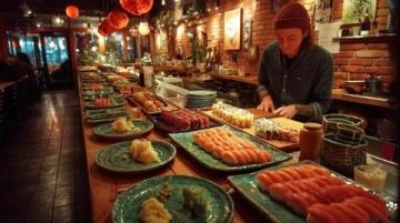 深夜美食特輯：外國友人大膽嘗試脆皮肘子與青龍刺身