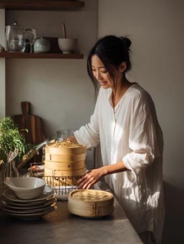 這里是超快手蔥油餅，口感十足