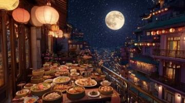 夜幕下的棗莊東湖夜市美景與美食共賞