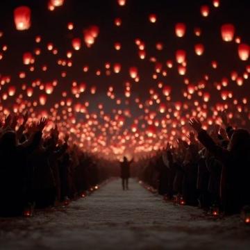 衡陽界牌火燈節(jié)：璀璨火焰照亮不夜天，現(xiàn)場人潮如織