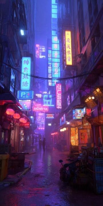 夜幕低垂，龍祥美食街漸漸披上了它獨有的璀璨外衣,霓虹燈交織成一幅幅絢麗的畫卷