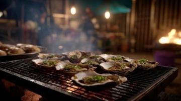 夜幕下的棗莊東湖夜市美景與美食共賞