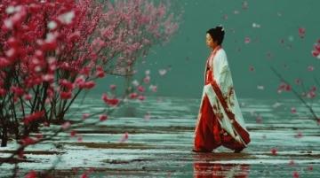 梅花盛開(kāi)如畫(huà)，打造現(xiàn)實(shí)中的世外桃源