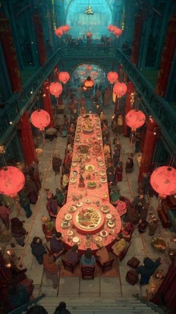 新春佳節(jié)輪番進(jìn)餐
