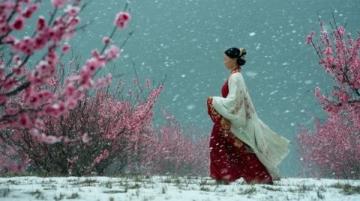 秦孟祿夫婦回高密賞梨花，共游春日美景故鄉(xiāng)情深