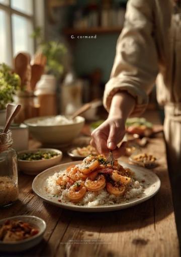 蒜香焗南瓜烤箱(蒜香焗大蝦鮮香補(bǔ)鈣的烤箱美食)